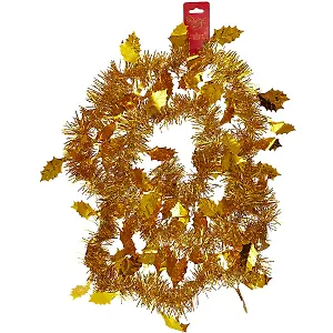 Новогодняя мишура «Золотые листья», 2 м