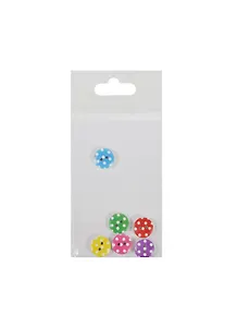 Пуговицы В горошек (d-1,3см) (11024202) (6шт) (упаковка)