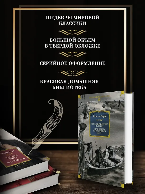 Книга Пятнадцатилетний капитан. Пять недель на воздушном шаре (Жюль Габриэль Верн) — 6