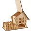 Чайный домик Лесовичка с заборчиком-2 (2160503) (21х12х15,5см) (игрушка из дерева) (упаковка) — 2508822 — 3