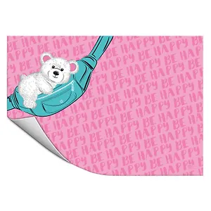 Клеенка для уроков труда "Мишка на сумке" 500*700мм, ПВХ, блистер