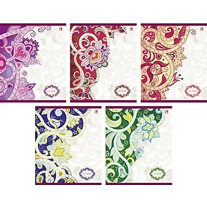 Тетрадь в клетку Unnika, "Роскошный орнамент", 48 листов, в ассортименте