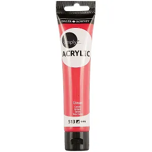 Акриловая краска «Simply», малиновая, 75 мл