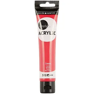 Акриловая краска «Simply», малиновая, 75 мл 252166