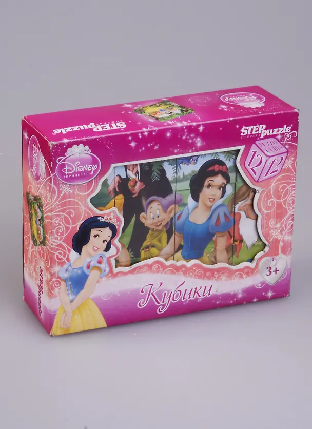 Step puzzle кубики 12 шт. Белоснежка в картонной упаковке 87154 2332307 — 2