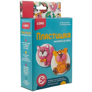 Набор для творчества LORI Пластишка.Магниты из теста Веселые котики