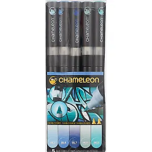 Маркеры Chameleon, «Blue tones», 5 штук