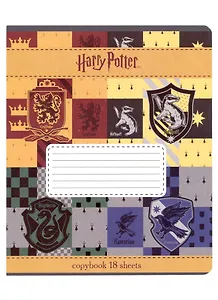 Тетрадь в клетку "Гарри Поттер", 18 листов, в ассортименте