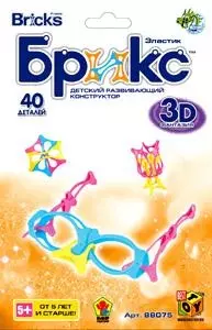 Конструктор 3D, БРИКС,  для объемного моделирования, 40 деталей — 2262723 — 1