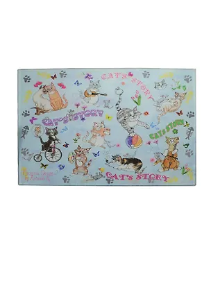 Доска для нарезки История Кошек (CB-01-Cats) (подарочная упаковка, закаленное стекло) (30x20x0,4) Gift'n'Home 2345912
