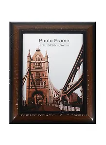 Фоторамка пластик 15*20 "Состаренное дерево с желтой полосой"