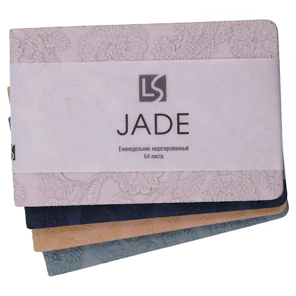 Еженедельник недатированный «JADE» 160х105 мм, 64 листа, фиалковый, экокожа, Listoff 3114976 — 5