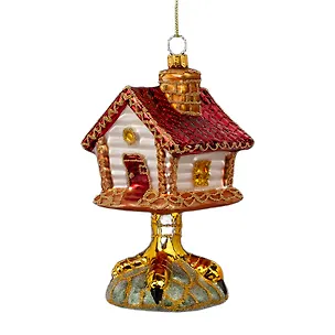 Новогоднее подвесное украшение ErichKrause Decor Избушка на курьих ножках (стекло) (12см) (65905) 3177020
