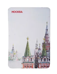 Магнит картон карандаш Вид на Красную площадь (Москва) (МК/201/021)