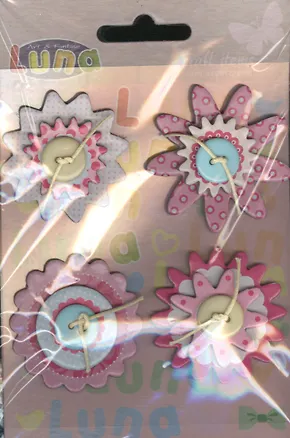 Розовые цветы (0620283) (4 шт.) (3+) (упаковка) 2369938