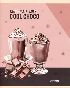 Тетрадь в клетку Listoff, Chocolate party, 48 листов, в ассортименте