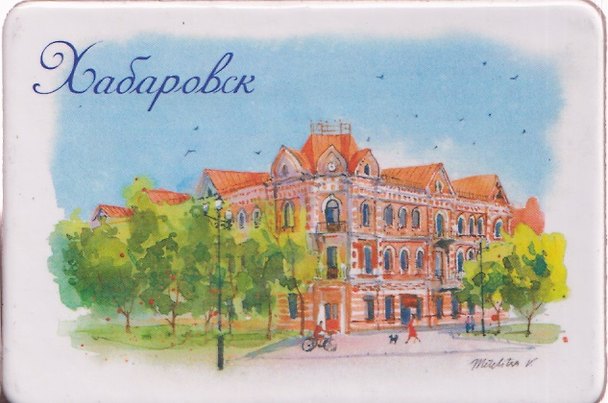 Магнит картон Библиотека научная (Хабаровск) (МК/128/004) 3125887 — 1