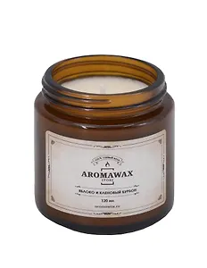 Свеча ароматическая Яблоко и кленовый бурбон (120мл) (AromaWax)