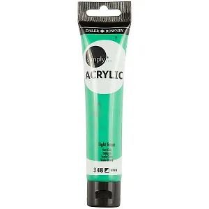 Акриловая краска «Simply», зелёная светлая, 75 мл