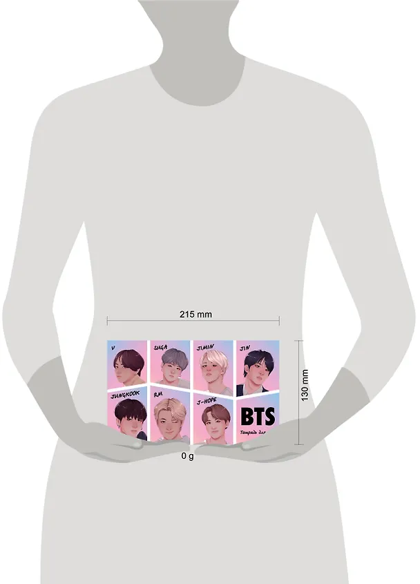 Тетрадь для нот «BTS» 8 листов, А5, скрепка - Эксмо 3044396 — 4