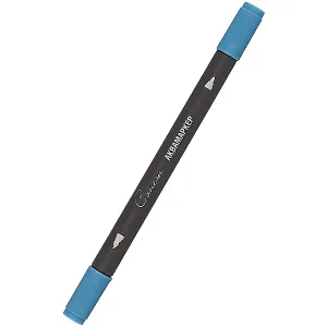 Маркер акварельный "Сонет", двухсторон., кисть и тонкий наконечник, синий, сонет