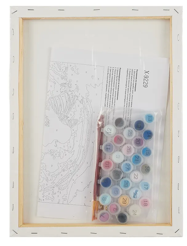 Холст с красками по номерам "Силуэт ангела в ночи", 30 х 40 см 3019905 — 5