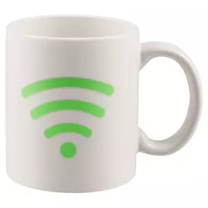 Кружкка-хамелеон белая Значок WI-FI(керамика)(330 мл) — 2646314 — 1