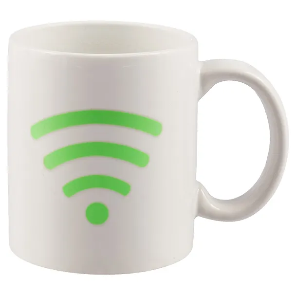 Кружкка-хамелеон белая Значок WI-FI(керамика)(330 мл) 2646314 — 1