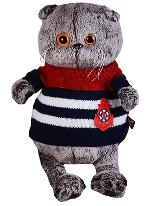 Мягкая игрушка Басик в морском свитере (25 см) (Ks25-069) 2632057