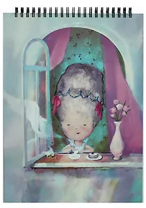 Блокнот А4 80л кл. "Dreamland" верхн.спираль, тв.переплет, IN FOLIO