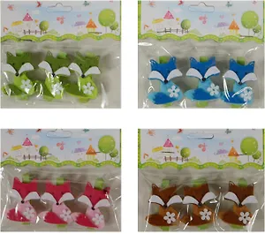 Набор из 3-х прищепок Лисы сидящие (11070500) (4 цвета) (пакет с хедером)