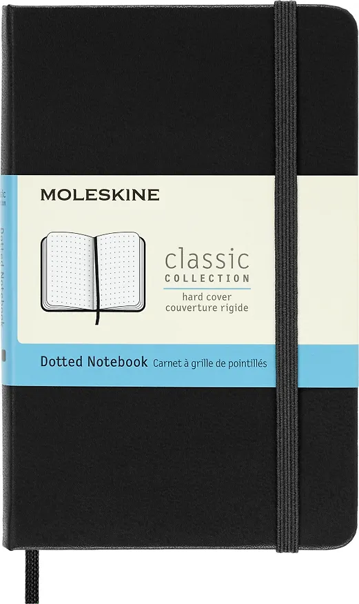Записная книжка «Classic Pocket» А6, 96 листов в точку, черная, Moleskine 242493 — 2