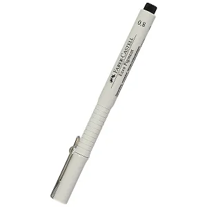Ручка капиллярная Faber-Castell, Ecco Pigment, черная 0,8 мм