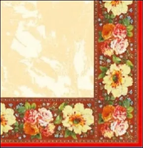 Набор салфеток для декупажа Цветы 4.5 в ассорт. (56151/56145) (4/9000023606884)