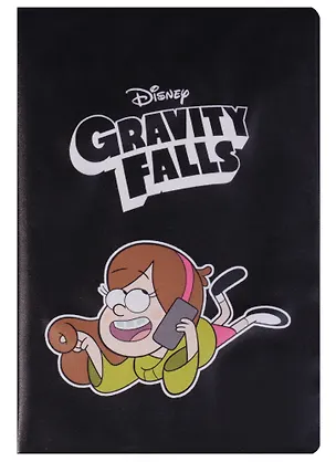 Обложка для паспорта Гравити Фолз Мэйбл 13,5*9,5см черный 2636018