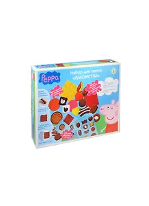 Набор для творчества Росмэн т.м. Peppa Pig Набор д/лепки Лакомства 4*50гр + формочки т.м. Peppa P