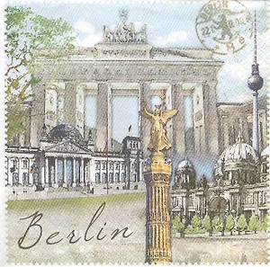 Наб. салф. для декупажа Берлин (211371/211163) (2шт) (упаковка)