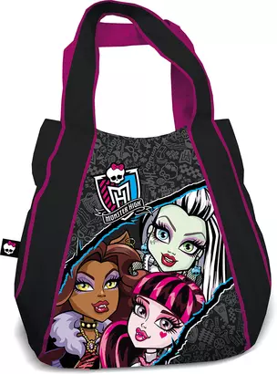 Сумка молодежная "Monster High" 34*28*6см, 2ручки, полиэстер, Академия Групп — 230264 — 1