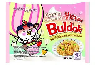 Лапша Samyang BULDAK со вкусом крем-карбонары Hot chicken ramen Creamy Carbonara, пачка, 140г 3092049