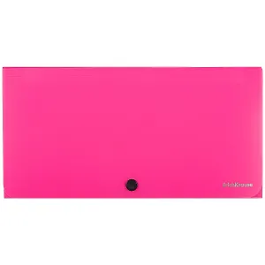 Папка на кнопке «Neon», 12 отделений, Erich Krause, 13.5 x 26 см