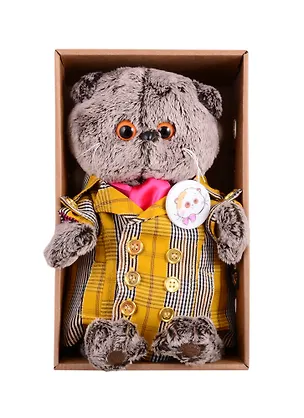 Игрушка мягкая Budi Basa, Басик в двубортном плаще (22 см) (Ks22-157) 2834871