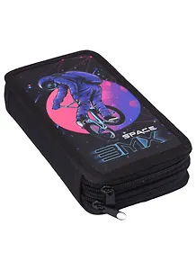 Пенал 2отд. "Космонавт" 19*11, молния, полиэстер