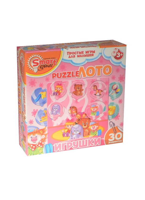 Лото «Игрушки», +пазл 30 элементов, Smart Games 2480298 — 1