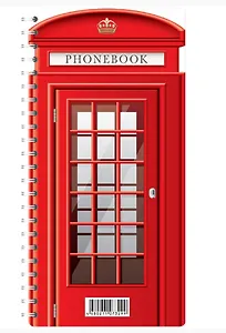 Телефонная книга А5, 80л., на гребне OfficeSpace Лондонский стиль, с высечкой