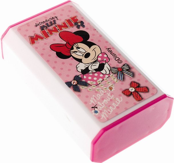 Точилка 1отв. с ластиком и зеркалом "Miss Minnie" розовая, Disney 228349 — 1