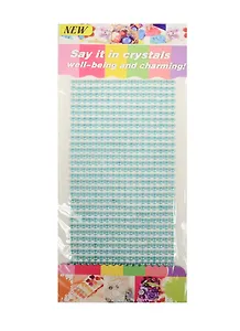 Стразы полужемчужины на подвесе с напылением, 442 шт, 4 мм, голубовато-мятные