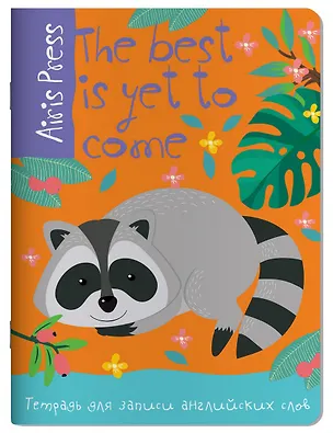 Тетрадь для записи английских слов Айрис, "Енот", А5, 32 листа, в ассортименте 247726