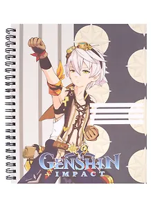 Тетрадь в клетку Genshin Impact, Bennett V2, 96 листов