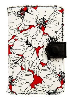 Визитница Infolio, 7,7*10,5мм, на 1 окно, Коллекция Garden, цветочный принт, искусственная кожа 354216