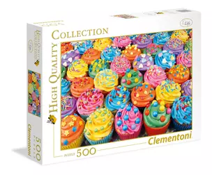 Пазл Clementoni 500 эл. Классика.35057 Радужные капкейки — 354904 — 1